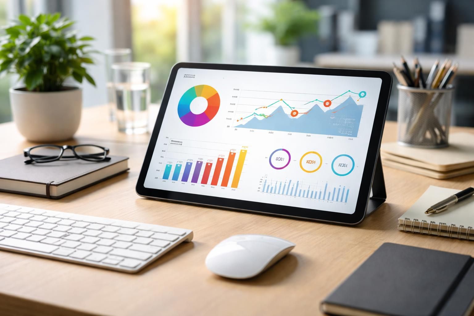 Bureaux : une Tablette tactile pour afficher objectifs et performances