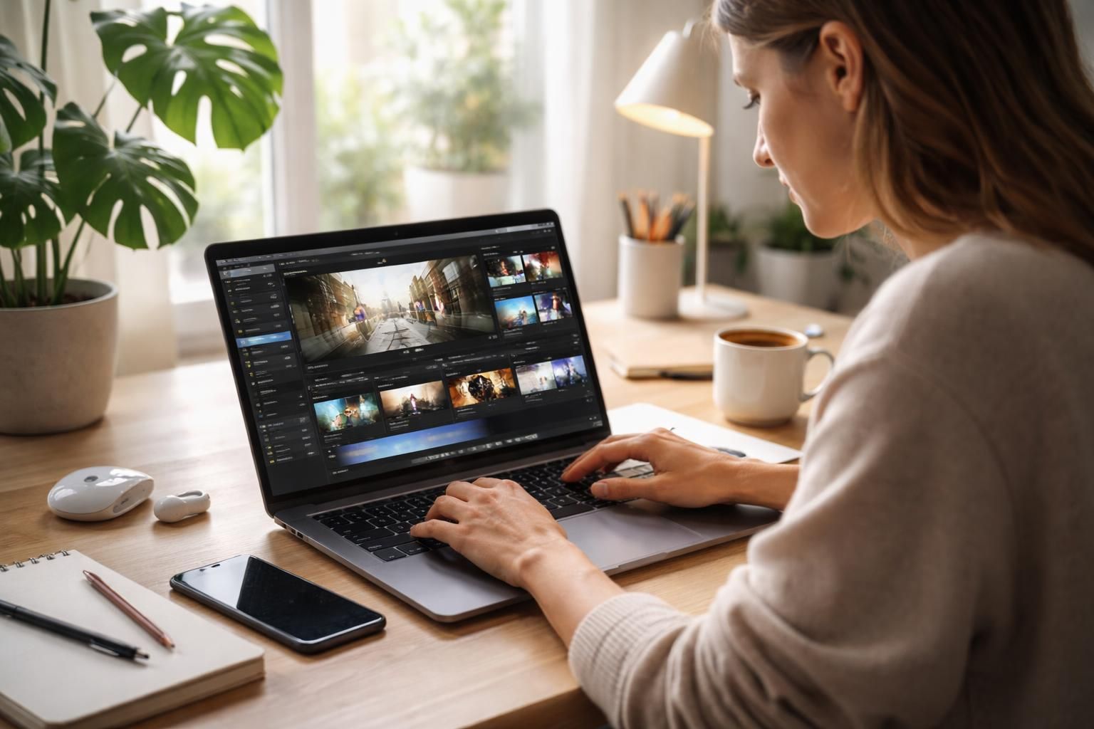 Création rapide : produire visuels et vidéos courtes avec PC portable