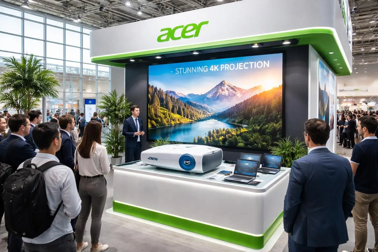 découvrez comment rendre votre pitch visible et attirer l'attention avec un vidéoprojecteur acer performant pour un stand remarquable.