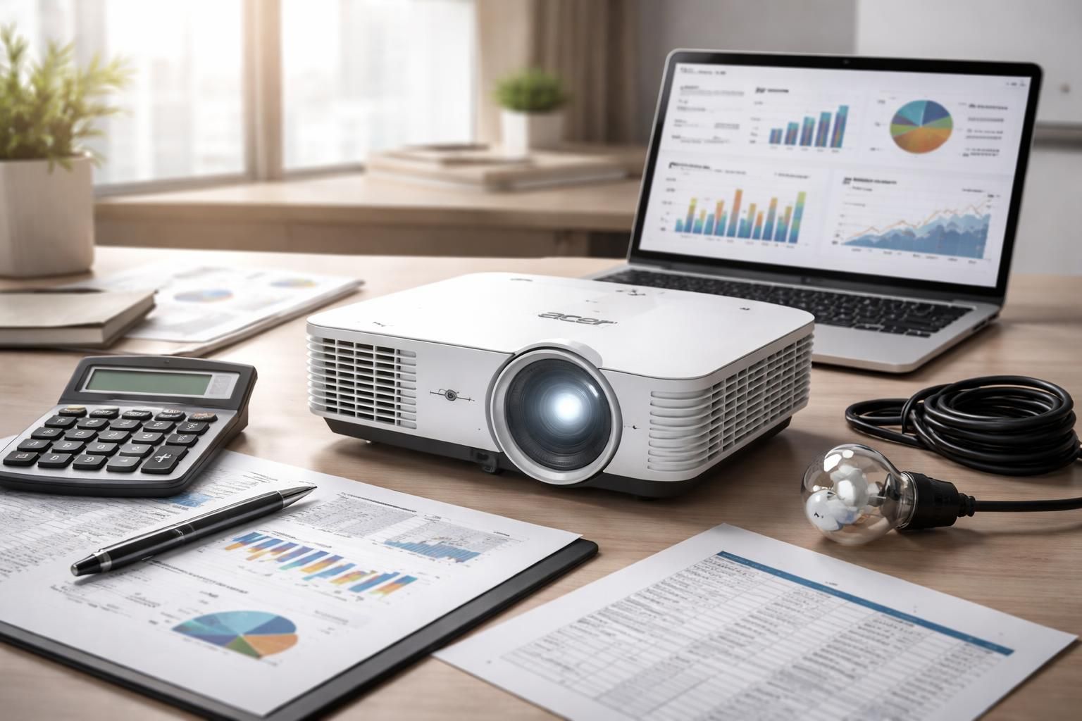 Coût : estimer TCO d’un Vidéoprojecteur Acer pour marketing