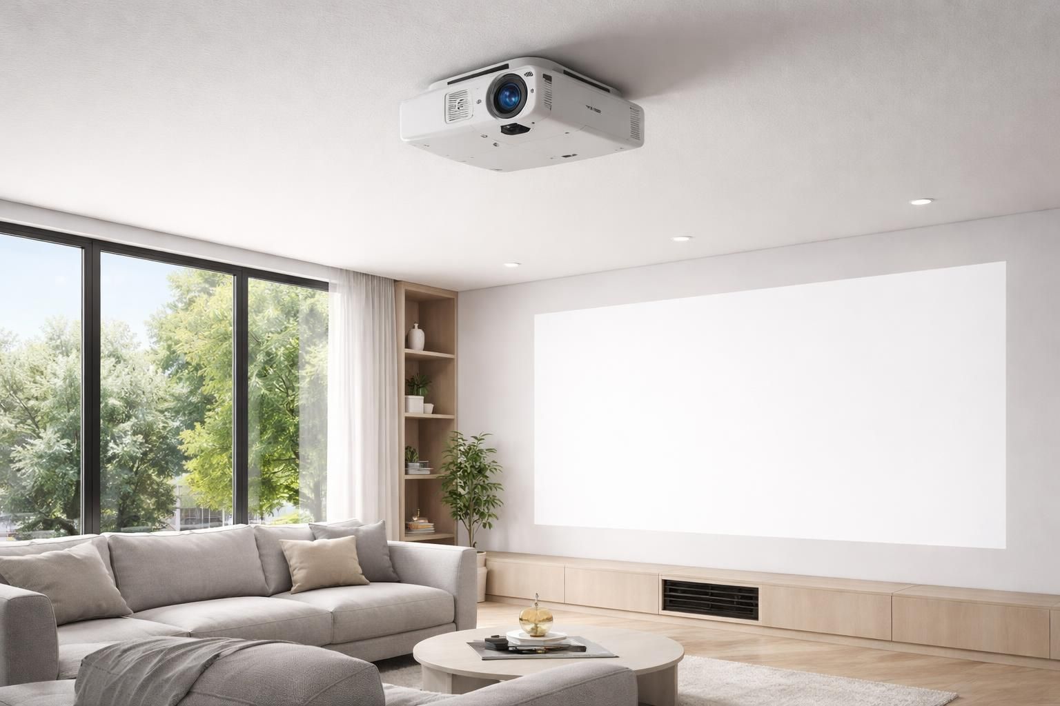 Installer discret : câbles invisibles et lens shift avec Vidéoprojecteur Epson