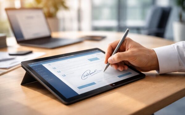 Tablette tactile Microsoft : faire signer et envoyer un devis en 2 minutes
