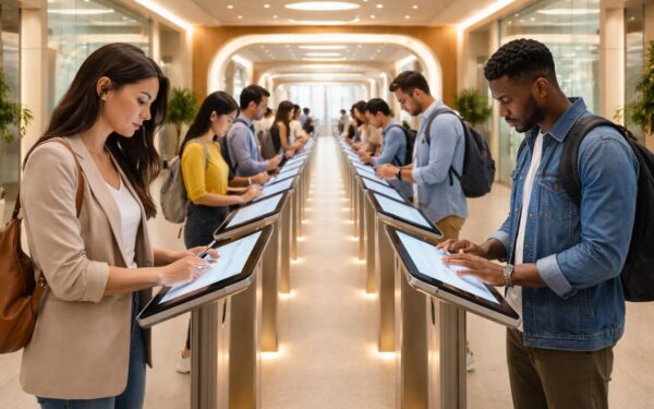 Votre accueil devient un tunnel : qualifier les visiteurs via Tablette tactile